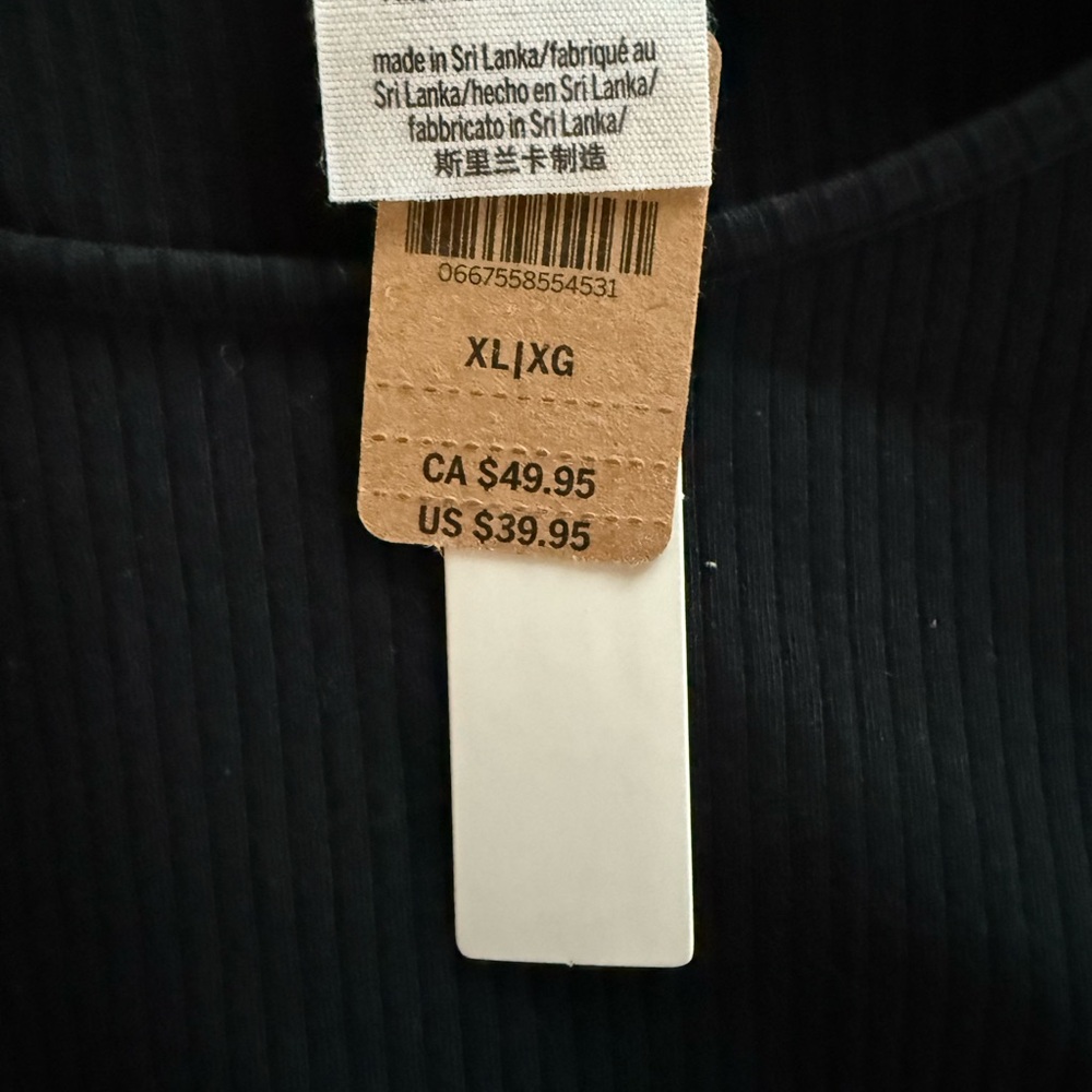 Pink brand Black Ribbed dress - Picture 2 of 3